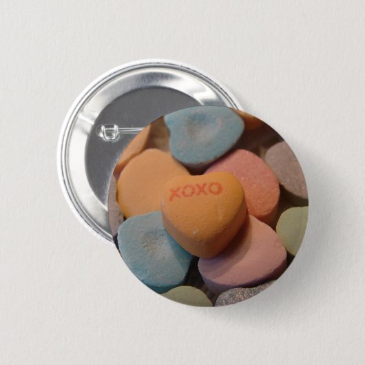 XOXO RONDE BUTTON 5,7 CM (Voorkant /achterkant)