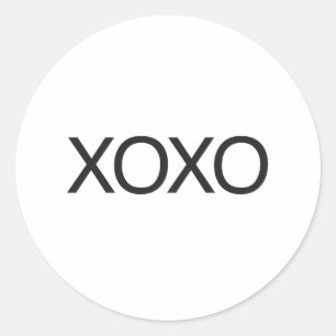 xoxo ronde sticker