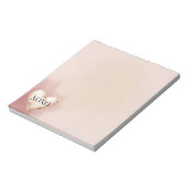 XOXO Rood Crème Hart Notitieblok (Linkerzijde)