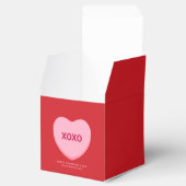 XOXO rood roze conversatie hart Valentijnsdag Bedankdoosjes (Geopend)