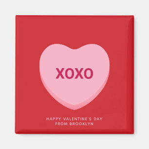 XOXO rood roze conversatie hart Valentijnsdag Magneet