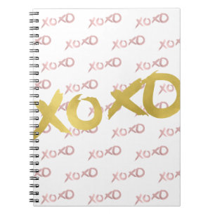 XOXO Roos Gold Modern Faux Folie Glam op maat Notitieboek