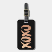 XOXO Roos Gold | Moderne koppenseel Bagagelabel (Voorkant verticaal)