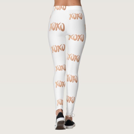 XOXO Roos Gold | Moderne koppenseel Leggings (Achterkant)