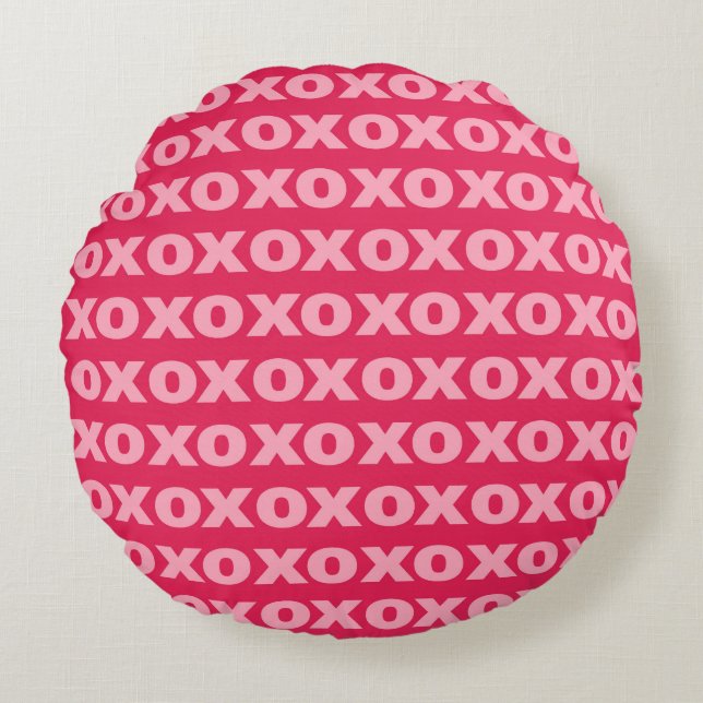 XOXO Round Throw-behuizing Rond Kussen (Voorkant)