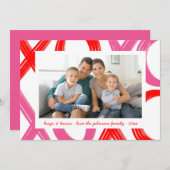 XOXO Roze Hugs en Kisses Valentijn (Voorkant / Achterkant)