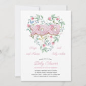 XOXO roze koekjes fijn Baby shower Kaart (Voorkant)