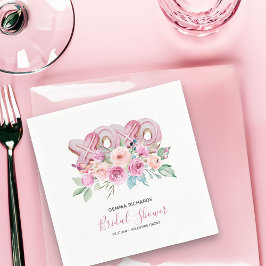 XOXO Roze Koekjes Mooie Bloemige Bruidsdouche Servet