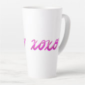 xoxo roze latte mok (Rechterhoek)