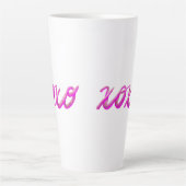 xoxo roze latte mok (Voorkant)
