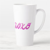 xoxo roze latte mok (Rechts)