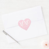 XOXO roze modern schattig op maat gemaakte Valenti Hart Sticker (Envelop)