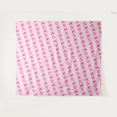 Xoxo roze op roze penseelstreek Photo Station Wandkleed (Voorkant (horizontaal))