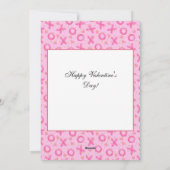 XOXO Roze Rood Cute Hart Valentijnsdag Groet Vakan Feestdagenkaart (Achterkant)