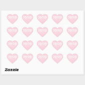 XOXO roze schattig modern custom Valentijnsdag Hart Sticker (Vel)