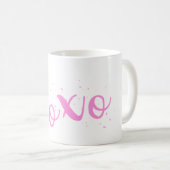 xoxo-roze Trendy Koffiemok (Voorkant rechts)