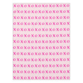 XOXO roze Valentijnsdag Tafelkleed (Voorkant)