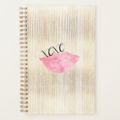 XOXO Roze Waterverf Licht Planner (Voorkant)