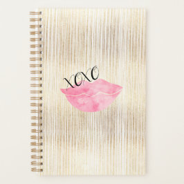 XOXO Roze Waterverf Licht Planner