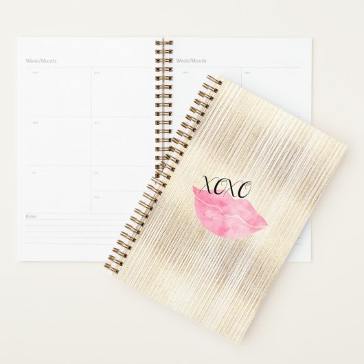 XOXO Roze Waterverf Licht Planner (Display)
