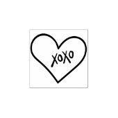XOXO SCHATTIG HART modern leuk stijlvol met de han Rubberstempel (Afrduk)