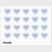 XOXO schattig leuk Valentijnsdag custom conversati Hart Sticker (Vel)