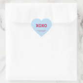 XOXO schattig leuk Valentijnsdag custom conversati Hart Sticker (Tas)