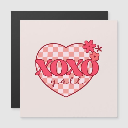 XOXO | Schattige & Liefdevol Roze Hart (Voorkant / Achterkant)