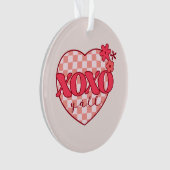 XOXO | Schattige & Liefdevol Roze Hart Ornament (voorkant)