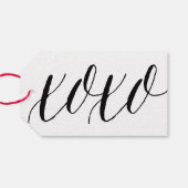XOXO-script | Modern kalligrafie cadeau Label Cadeaulabel (Achterkant Horizontaal)