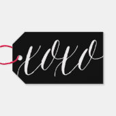 XOXO-script | Modern kalligrafie cadeau Label Cadeaulabel (Achterkant Horizontaal)