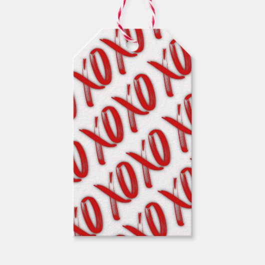 XOXO Sexy Red To/From Cadeaulabel (Voorkant)
