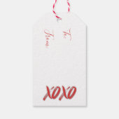 XOXO Sexy Red To/From Cadeaulabel (Achterkant)