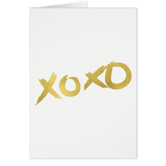 XOXO Shiny Gold Modern Faux Folie Shine Glam (Voorkant)
