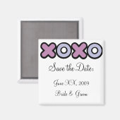XOXO Sla de datummagneet op Magneet (Voorkant / Achterkant)