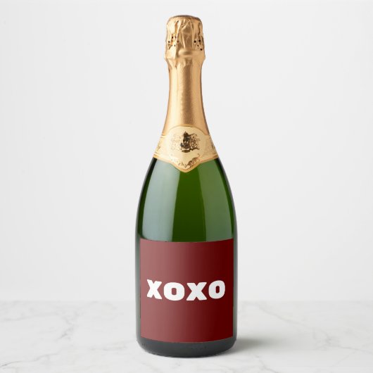 Xoxo Sparkling Wijnetiket (Voorkant)
