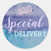 XOXO speciale levering Ronde Sticker (Voorkant)