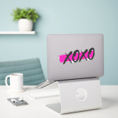 XOXO STICKER (Laptop op bureau)