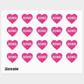 XOXO Sticker / Envelop Afdichting met Harten| Roze (Vel)