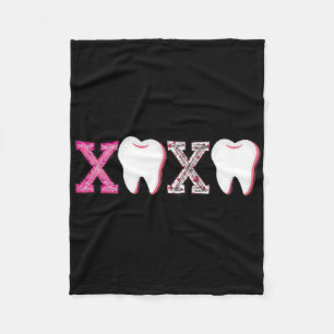 Xoxo Tandarts Valentijnsdag Tandarts Leven Retro T Fleece Deken