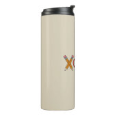 XOXO Teacher Valentijnsdag Pencil en Apple Thermosbeker (Gedraaid links)