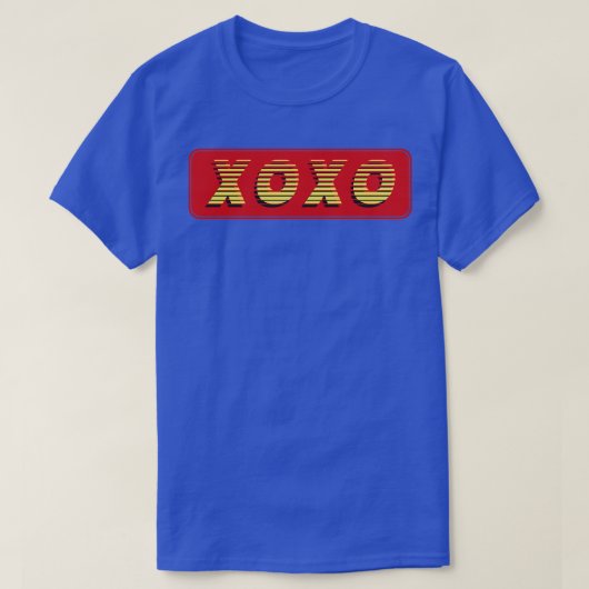 XOXO-tekst T-shirt (Design voorkant)