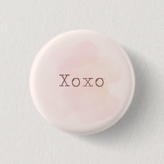 XOXO-toets Ronde Button 3,2 Cm (Voorkant)