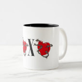 XOXO TWEEKLEURIGE KOFFIEMOK (Voorkant rechts)