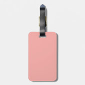 XOXO Typografie Roze Bagagelabel (Achterkant verticaal)