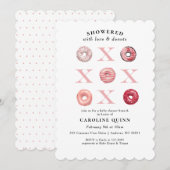 XOXO Uitnodiging Baby shower (Voorkant / Achterkant)