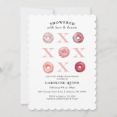 XOXO Uitnodiging Baby shower (Voorkant)