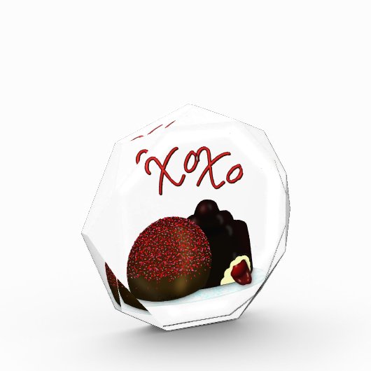 XOXO Valentijn Bonbon en Dark Chocolate Fotoblokken (Links)