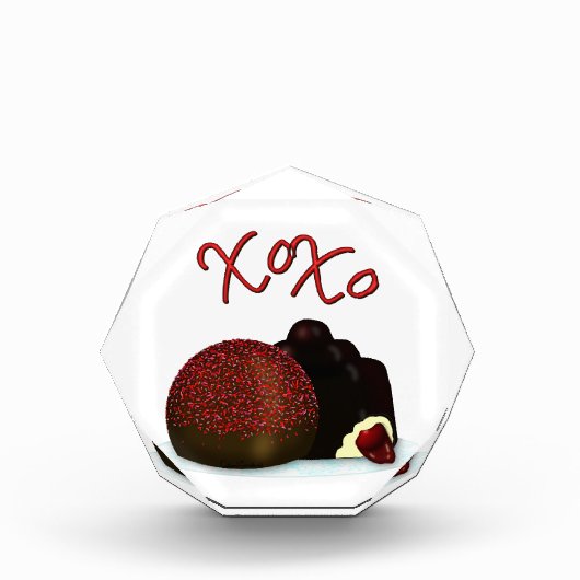 XOXO Valentijn Bonbon en Dark Chocolate Fotoblokken (Voorkant)