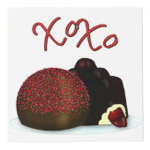 XOXO Valentijn Bonbon en Dark Chocolate Kubus (Rechts)